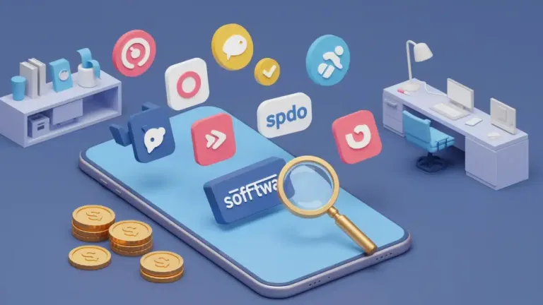 Illustration of diverse subscription services converging on a smartphone, representing consumer choices and financial analysis.