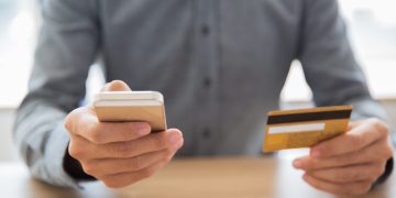 A man getting his Credit Card Refunds.