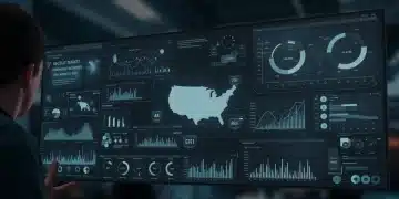 AI-powered digital marketing dashboard showing automated tasks and performance metrics in the U.S.