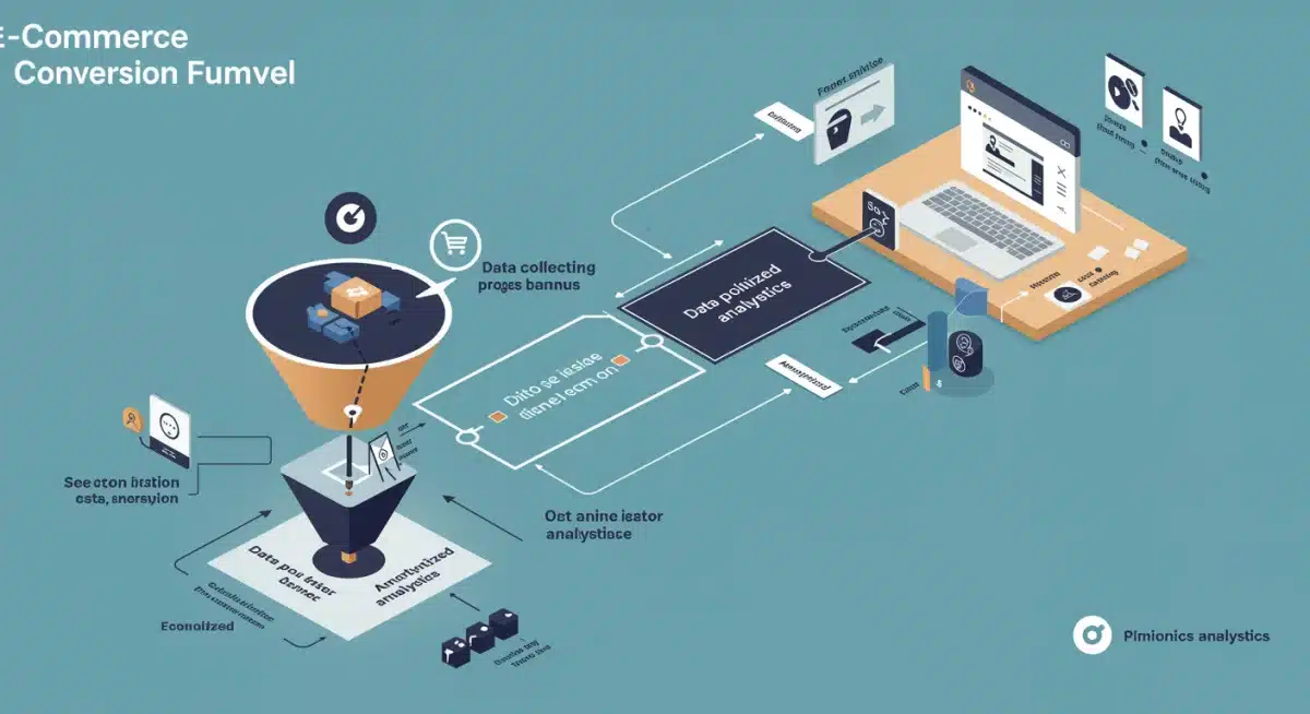 Infographic showing a disrupted e-commerce conversion funnel due to stricter data privacy regulations and consent requirements.