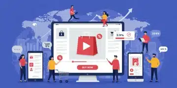 Dynamic shoppable video interface with interactive product display and call-to-action buttons boosting e-commerce sales.