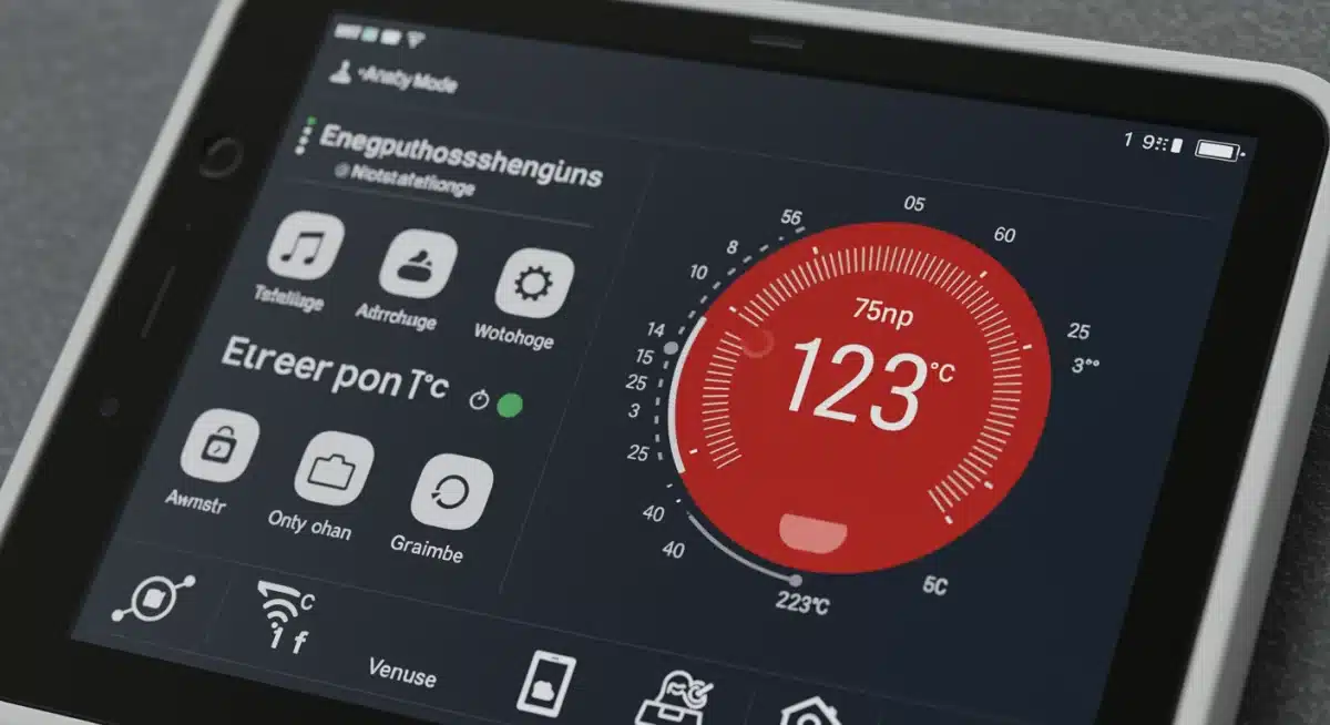 Smart thermostat interface with scheduling and energy reports