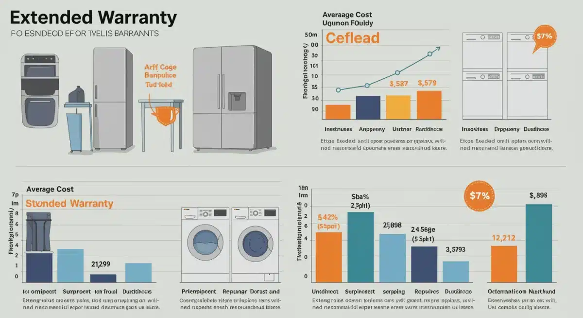 Infographic comparing extended warranty cost vs repair costs